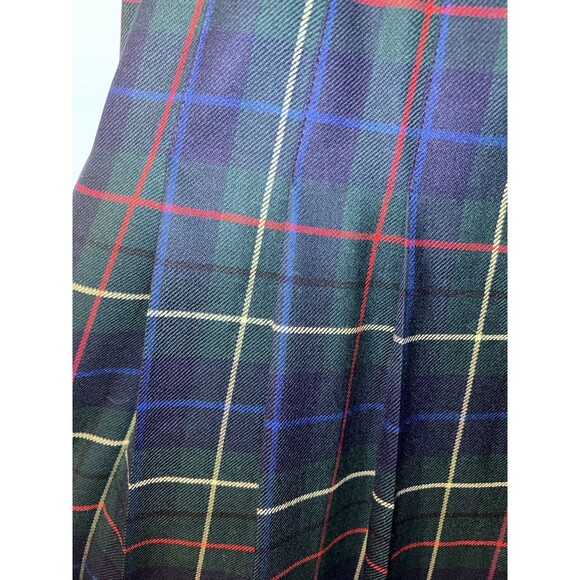 Pendleton Signature Pleated Skirt Womens Sz 14 Plaid Wool Tartan Preppy Academia - Picture 2 of 6